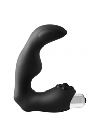 Черный вибромассажер простаты FantASStic Vibrating Prostate Massager - 11,3 см. - Dream Toys - в Электростали купить с доставкой