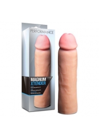 Телесная фаллическая насадка на пенис Magnum Xtender - 23 см. - Blush Novelties - в Электростали купить с доставкой