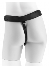 Страпон с телесной насадкой 7  Uncut with Strap on Harness - 18 см. - Pipedream - купить с доставкой в Электростали