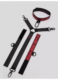 Ошейник с наручниками Reversible Faux Leather Collar and Wrist - Fifty Shades of Grey - купить с доставкой в Электростали