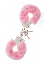 Металлические наручники с розовой меховой опушкой METAL HANDCUFF WITH PLUSH PINK - Dream Toys - купить с доставкой в Электростали