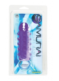 Закрытая фиолетовая насадка с пупырышками SAMURAI PENIS SLEEVE PURPLE - 14,5 см. - NMC - в Электростали купить с доставкой