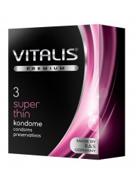 Ультратонкие презервативы VITALIS PREMIUM super thin - 3 шт. - Vitalis - купить с доставкой в Электростали