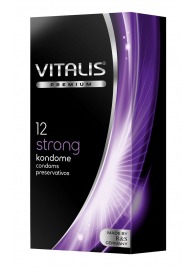 Презервативы с утолщённой стенкой VITALIS PREMIUM strong - 12 шт. - Vitalis - купить с доставкой в Электростали