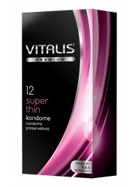 Ультратонкие презервативы VITALIS PREMIUM super thin - 12 шт. - Vitalis - купить с доставкой в Электростали
