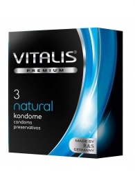 Классические презервативы VITALIS PREMIUM natural - 3 шт. - Vitalis - купить с доставкой в Электростали