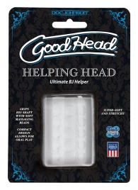 Прозрачный мастурбатор HELPING HEAD - Doc Johnson - в Электростали купить с доставкой