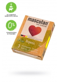 Экологически чистые презервативы Masculan Organic - 3 шт. - Masculan - купить с доставкой в Электростали