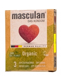 Экологически чистые презервативы Masculan Organic - 3 шт. - Masculan - купить с доставкой в Электростали