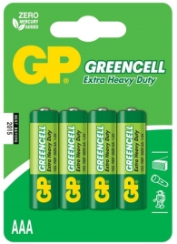 Батарейки солевые GP GreenCell AAA/R03G - 4 шт. - Элементы питания - купить с доставкой в Электростали