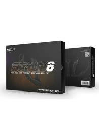 Черный вибромассажер простаты Nexus Simul8 Stroker Edition с кольцами для пениса и мошонки - Nexus Range - в Электростали купить с доставкой