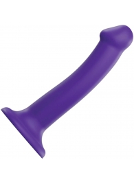 Фиолетовый фаллоимитатор-насадка Strap-On-Me Dildo Dual Density size M - 18 см. - Strap-on-me - купить с доставкой в Электростали