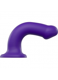 Фиолетовый фаллоимитатор-насадка Strap-On-Me Dildo Dual Density size L - 19 см. - Strap-on-me - купить с доставкой в Электростали