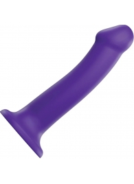 Фиолетовый фаллоимитатор-насадка Strap-On-Me Dildo Dual Density size L - 19 см. - Strap-on-me - купить с доставкой в Электростали