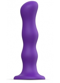 Фиолетовая насадка Strap-On-Me Dildo Geisha Balls size M - Strap-on-me - купить с доставкой в Электростали