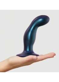 Темно-синяя насадка Strap-On-Me Dildo Plug Snaky size M - Strap-on-me - купить с доставкой в Электростали