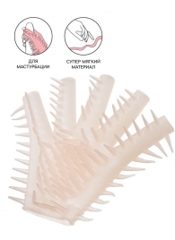 Телесная перчатка-мастубратор для чувственного массажа - Штучки-дрючки - в Электростали купить с доставкой