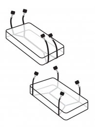 Фиксаторы для кровати WRAPAROUND MATTRESS RESTRAIN - Pipedream - купить с доставкой в Электростали