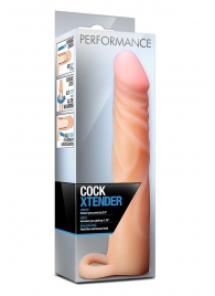 Телесная насадка на пенис Cock Xtender - 17,7 см. - Blush Novelties - в Электростали купить с доставкой