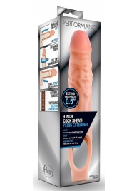 Телесная насадка на пенис 9 Inch Cock Sheath Extender - 22,2 см. - Blush Novelties - в Электростали купить с доставкой