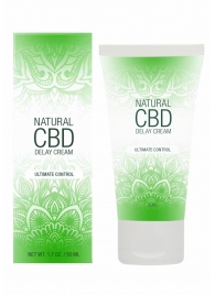 Крем-пролонгатор Natural CBD Delay Cream - 50 мл. - Shots Media BV - купить с доставкой в Электростали