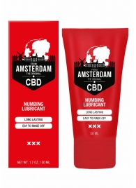 Пролонгирующий лубрикант Numbing CBD from Amsterdam - 50 мл. - Shots Media BV - купить с доставкой в Электростали