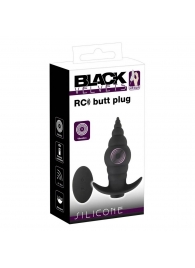 Черная анальная вибропробка RC Butt Plug - 9,6 см. - Orion