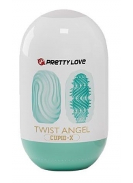 Бирюзовый мастурбатор-яйцо Twist Angel - Baile - в Электростали купить с доставкой