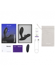 Черный анальный вибратор We-Vibe Vector+ - We-vibe - в Электростали купить с доставкой