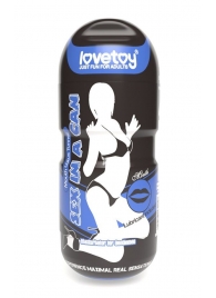 Мастурбатор-ротик с вибрацией Sex In A Can Mouth Lotus Tunnel - Lovetoy - в Электростали купить с доставкой