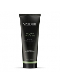 Массажный легкий крем WICKED Sage plus Sea Salt - 120 мл. - Wicked - купить с доставкой в Электростали