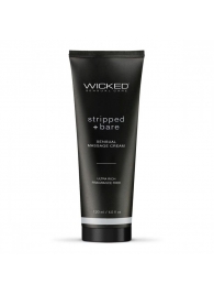 Массажный легкий крем WICKED Stripped plus Bare - 120 мл. - Wicked - купить с доставкой в Электростали