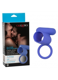 Синее эрекционное виброкольцо Silicone Rechargeable Endless Desires Enhancer - California Exotic Novelties - в Электростали купить с доставкой