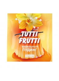 Пробник гель-смазки Tutti-frutti со вкусом ванильного пудинга - 4 гр. - Биоритм - купить с доставкой в Электростали