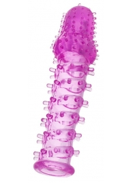 Фиолетовая насадка, удлиняющая половой член, BIG BOY - 13,5 см. - Toyfa Basic - в Электростали купить с доставкой