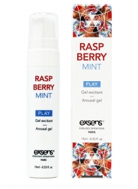 Возбуждающий гель Raspberry Mint с ароматом малины и мяты - 15 мл. - Exsens - купить с доставкой в Электростали