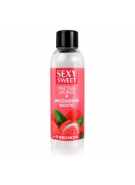 Массажное масло Sexy Sweet Nectar Lychee с феромонами и ароматом личи - 75 мл. - Биоритм - купить с доставкой в Электростали