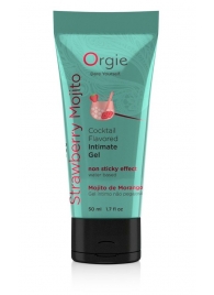 Съедобный интимный гель Orgie Lube Tube Cocktail Strawberry Mojito - 50 мл. - ORGIE - купить с доставкой в Электростали