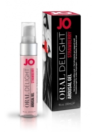 Клубничный лубрикант для оральных ласк Oral Delight Strawberry Sensation - 30 мл. - System JO - купить с доставкой в Электростали