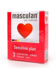 Презервативы Masculan Sensitive plus - 3 шт. - Masculan - купить с доставкой в Электростали