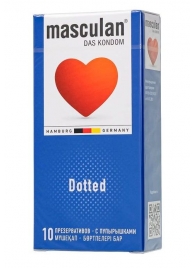 Презервативы с пупырышками Masculan Dotted - 10 шт. - Masculan - купить с доставкой в Электростали