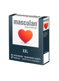 Презервативы увеличенного размера Masculan XXL - 3 шт. - Masculan - купить с доставкой в Электростали