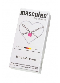 Ультрапрочные презервативы Masculan Ultra Safe Black - 10 шт. - Masculan - купить с доставкой в Электростали