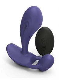 Темно-синий вибромассажер Witty P G Vibrator with Remote Control - Love to Love - в Электростали купить с доставкой