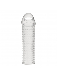 Текстурированная насадка на пенис Clear Textured Penis Enhancing Sleeve Extension - 16,5 см. - BlueLine - в Электростали купить с доставкой