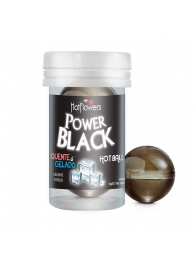 Интимный гель Power Black Hot Ball с охлаждающе-разогревающим эффектом (2 шарика по 3 гр.) - HotFlowers - купить с доставкой в Электростали