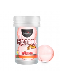 Лубрикант на масляной основе Hot Ball Plus с разогревающим эффектом (2 шарика по 3 гр.) - HotFlowers - купить с доставкой в Электростали