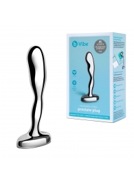 Стальной стимулятор простаты Stainless Steel Prostate Plug - 11,5 см. - b-Vibe - в Электростали купить с доставкой