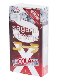 Ароматизированные презервативы Sagami Xtreme COLA - 10 шт. - Sagami - купить с доставкой в Электростали