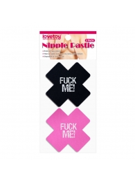 Набор из 2 пар пэстисов Cross Pattern Nipple Pasties - Lovetoy - купить с доставкой в Электростали